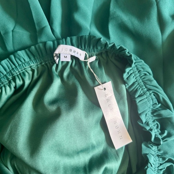 Baltic Born Hunter Green Maxi Off-the-Shoulder Dress, NWT, Women's Size M - Picture 3 of 6
